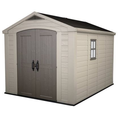 Factor 8 ft. W x 11 ft. D Resin Storage Shed