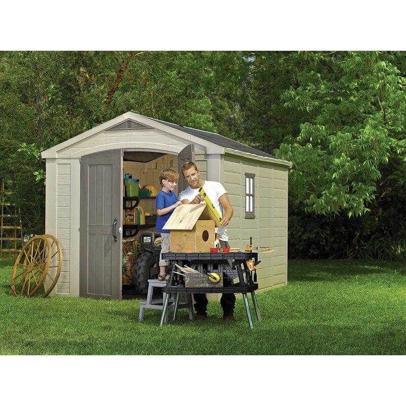 Factor 8 ft. W x 11 ft. D Resin Storage Shed