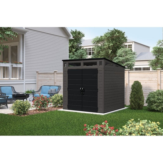 Modernist 7 ft. W x 7 ft. D Plastic Storage Shed